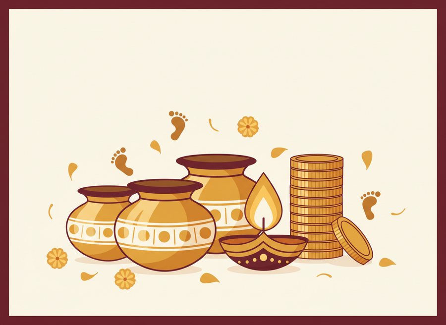 Dhanteras — festival illustration