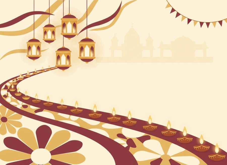 Diwali — festival illustration