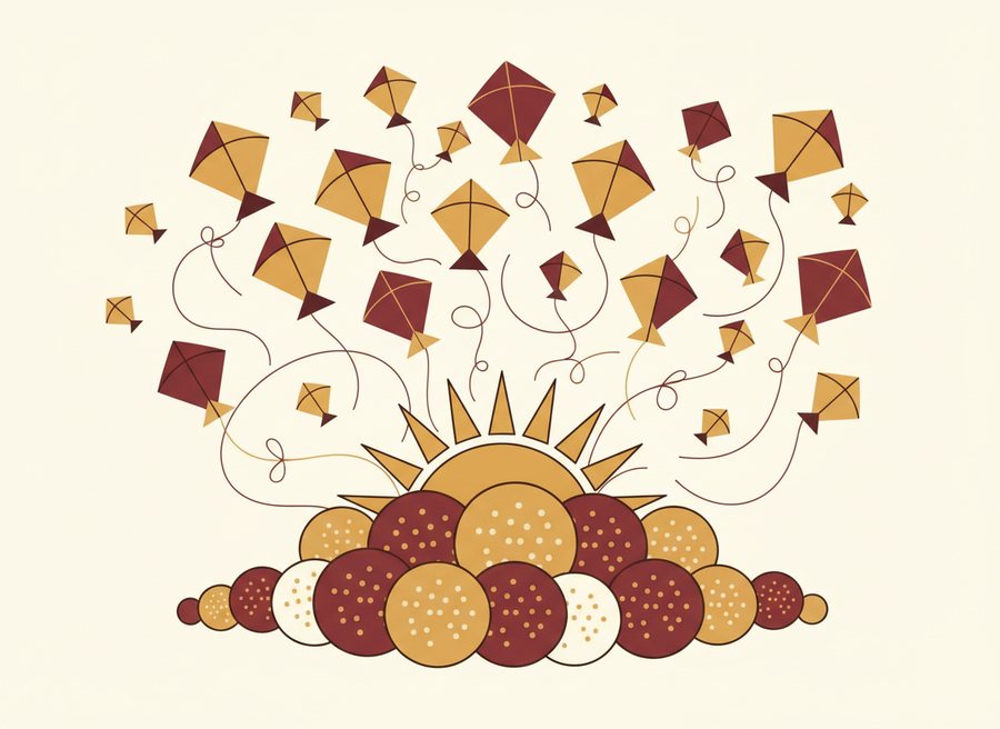 Makar Sankranti — festival illustration